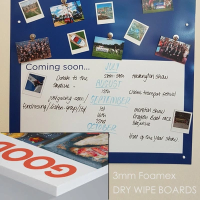 Dry Wipe Marker Boards